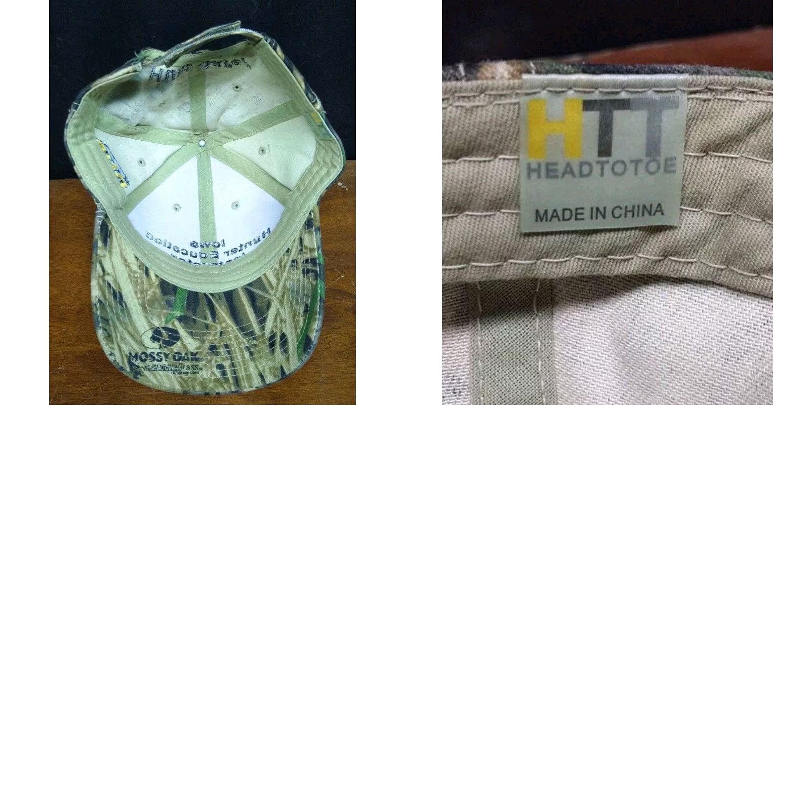 Vintage VINTAGE Head To Toe Iowa Baseball Cap Hat Camouflage Mossy Oak Adjustable Men Size ONE SIZE - 8 Thumbnail