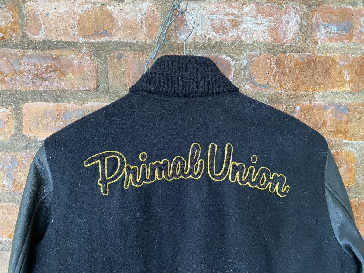 Japanese Brand 2000s Ila Primal Union Leather sleeve Skull Varsity Size US M / EU 48-50 / 2 - 9 Thumbnail