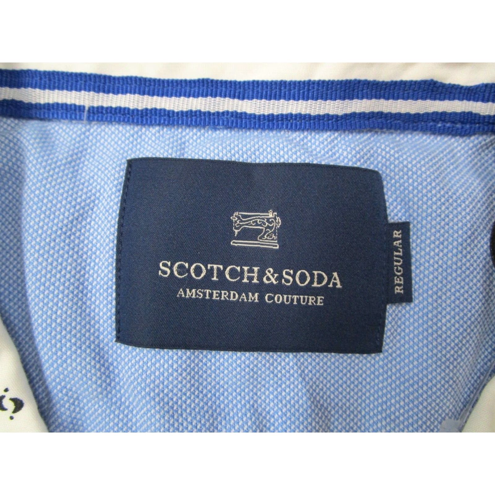 Scotch & Soda SCOTCH & SODA Shirt Mens Large White Long Sleeve Button Up Casual Work Size US L / EU 52-54 / 3 - 4 Thumbnail