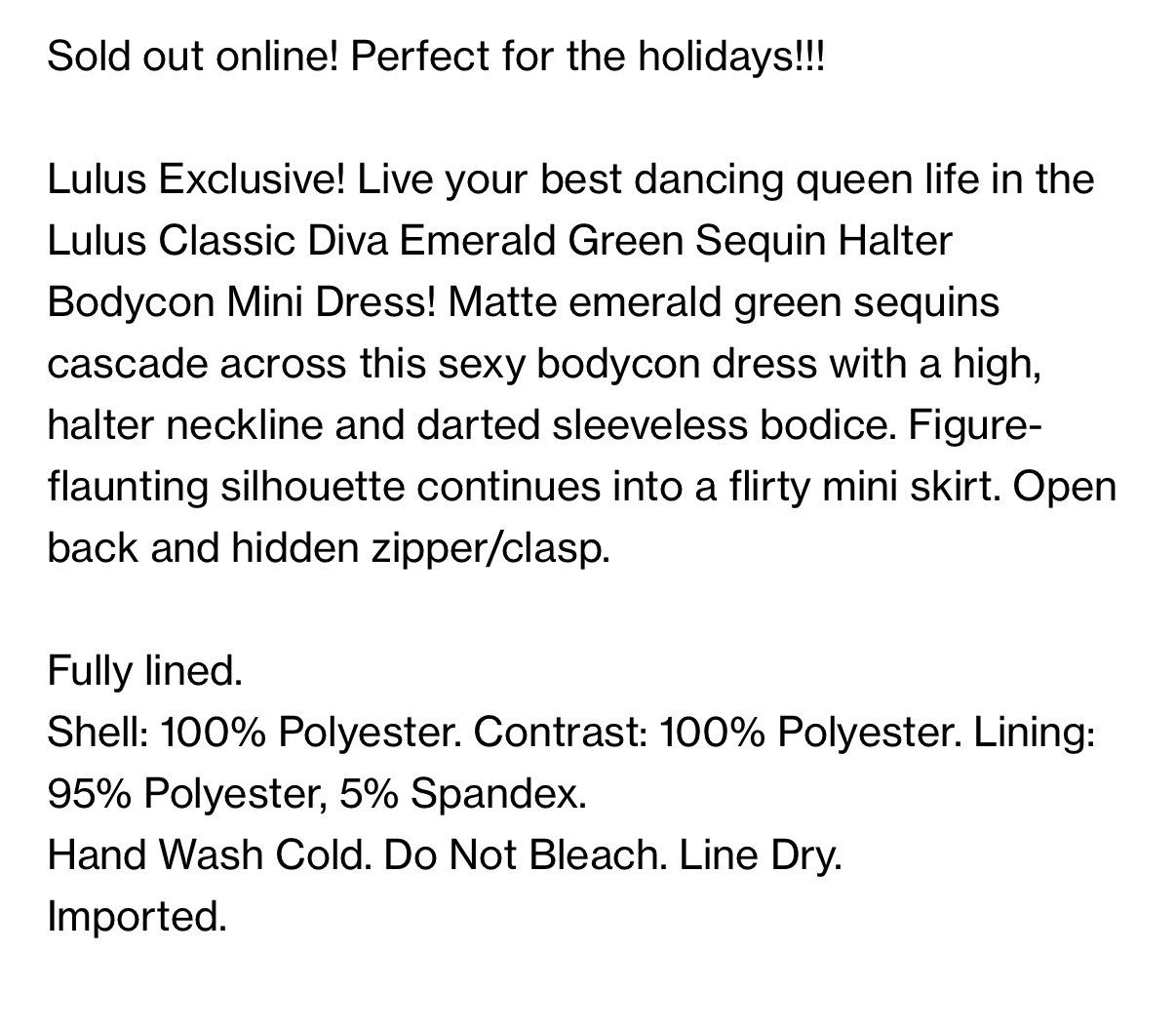Lulus Lulus Diva Emerald Green Sequin Halter Bodycon Mini Dress Sm Size S / US 4 / IT 40 - 3 Thumbnail