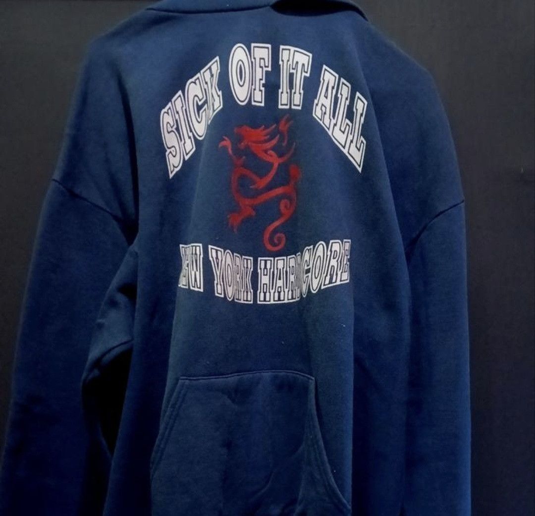 Vintage 90s Sick of it all Hardcore New York Hoodie