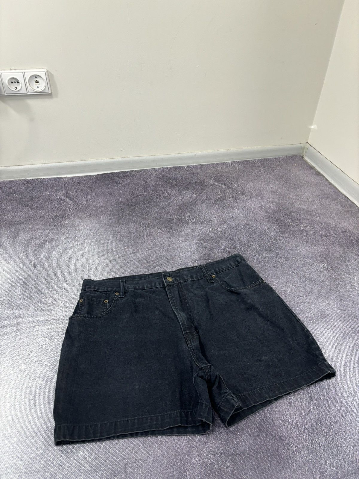 Levi's Vintage Levi’s 501 Y2K Hype Black Denim Shorts Jorts Size US 36 / EU 52 - 9 Thumbnail