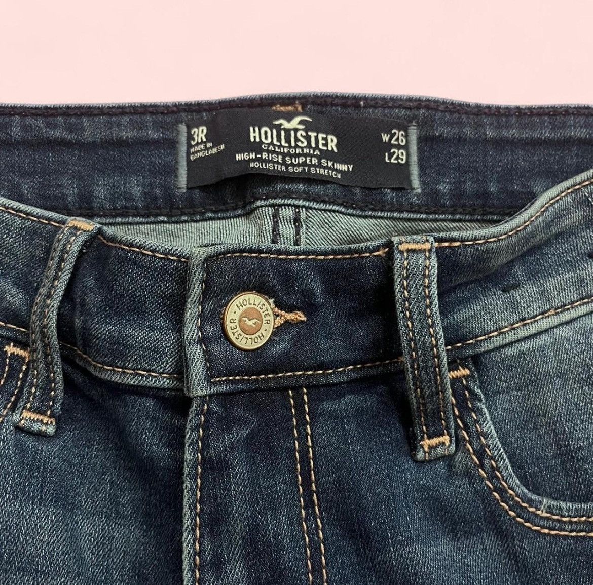 Hollister Hollister high rise skinny jeans with distressed details Size 26" / US 2 / IT 38 - 4 Thumbnail