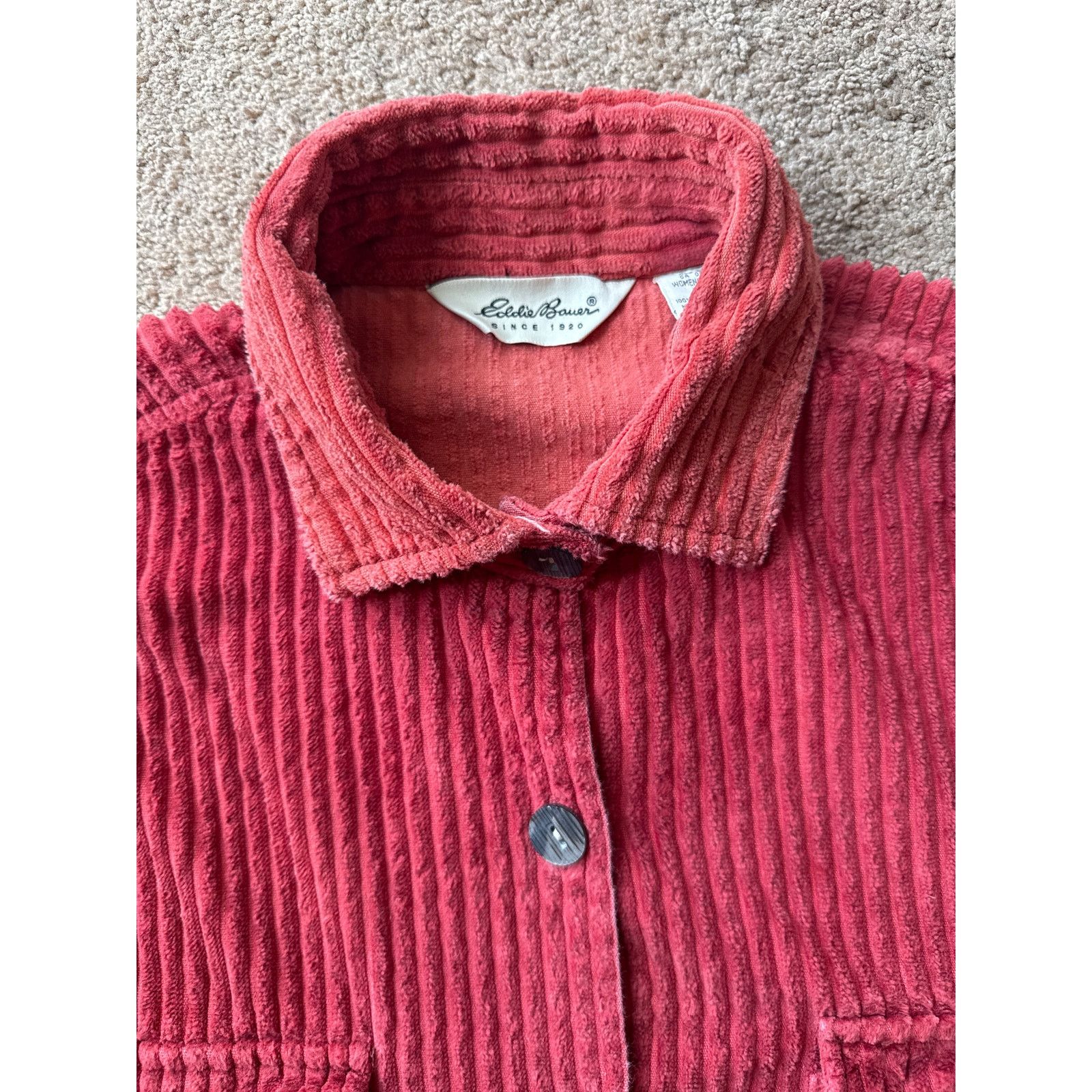 Eddie Bauer Vintage Eddie Bauer oversize Baggy Chorduroy shirt jacket L Size L / US 10 / IT 46 - 12 Thumbnail