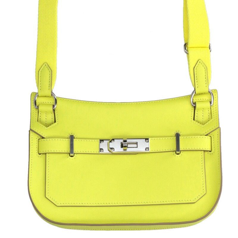 Hermes HERMES Jypsiere Mini Yellow/Silver Shoulder Size ONE SIZE - 1 Thumbnail