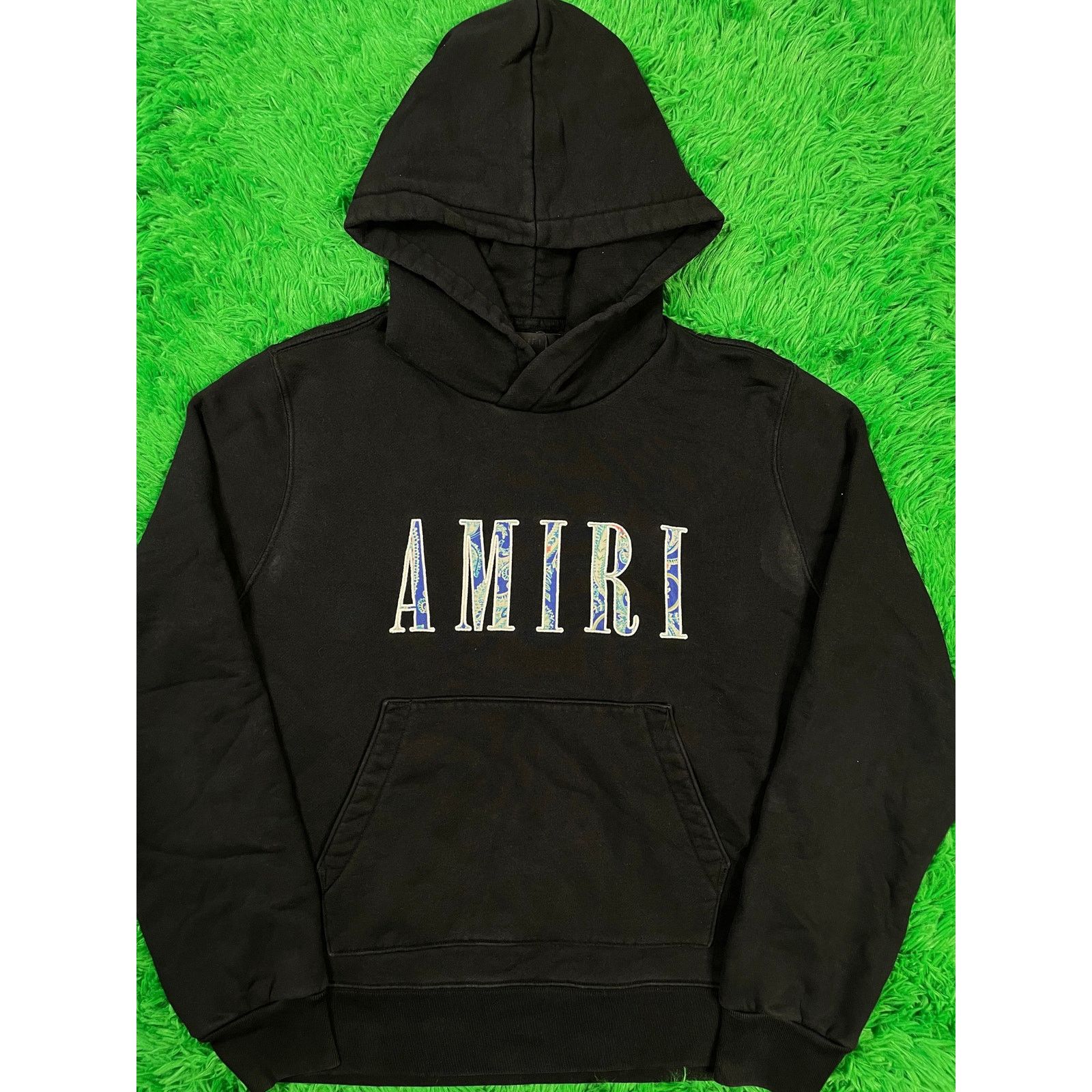 Amiri Amiri Hoodie Black Blue Floral Small Used Size US S / EU 44-46 / 1 - 1 Thumbnail