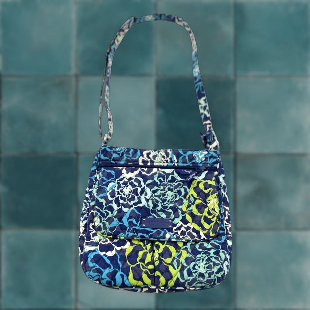Vera Bradley Vera Bradley Crossbody Bag Katalina Blues Floral Quilted Multicolor Fabric Women's Bag Size ONE SIZE - 1 Thumbnail