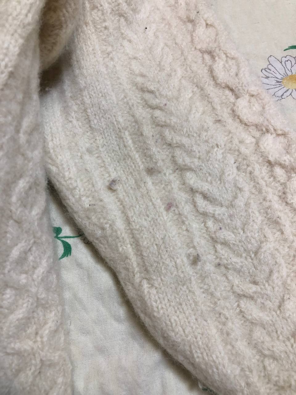 Vintage Vintage Blarney Cream Chunky Fisherman Knit Sweater Size M / US 6-8 / IT 42-44 - 8 Thumbnail