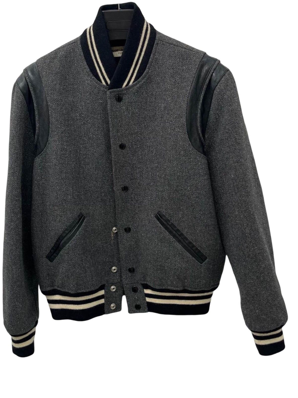 Saint Laurent Grey Teddy Jacket | Grailed