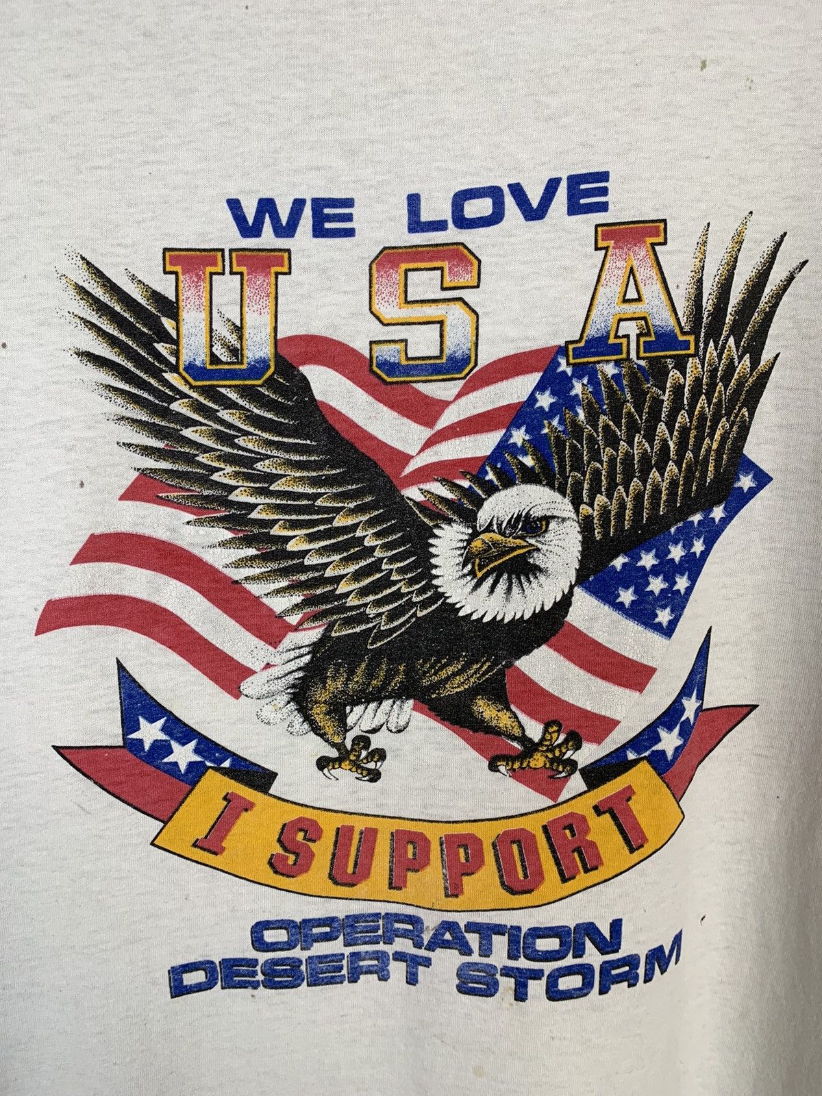 Vintage Vintage Operation Desert Storm We Love USA I support T-shirt Size US L / EU 52-54 / 3 - 13 Thumbnail