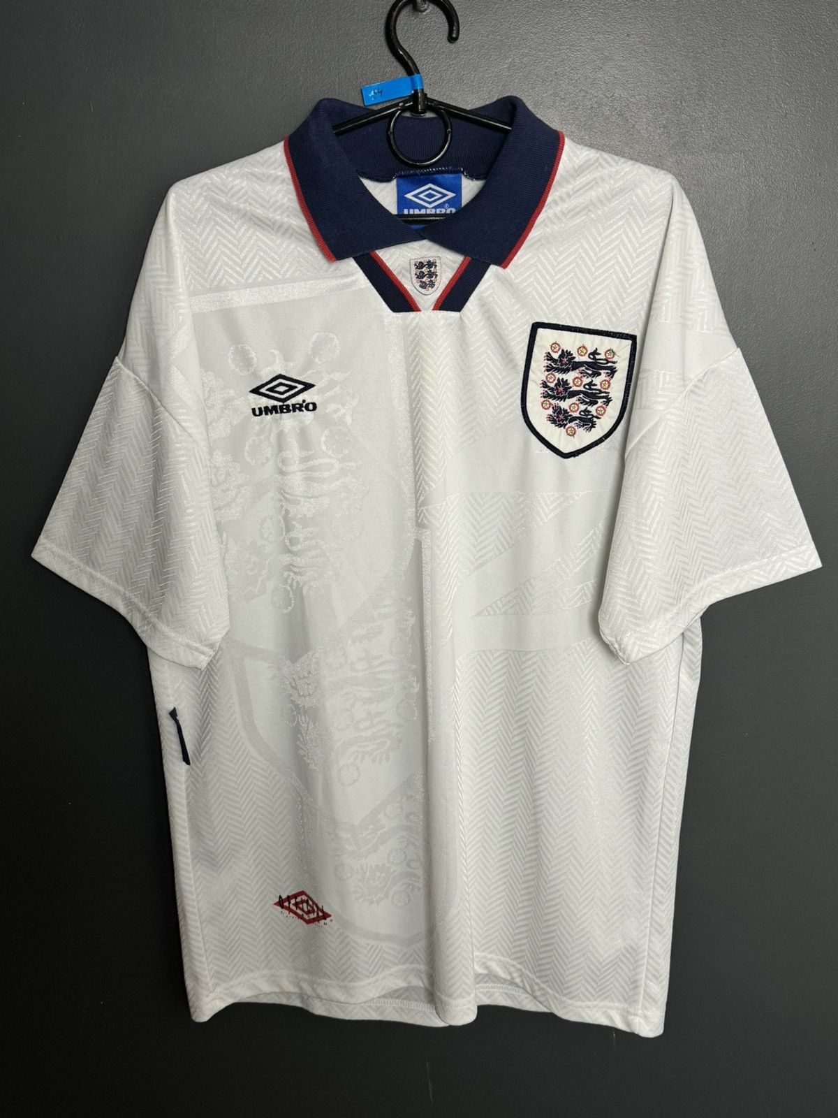 England National Team 93/95 Home Football Soccer Jersey