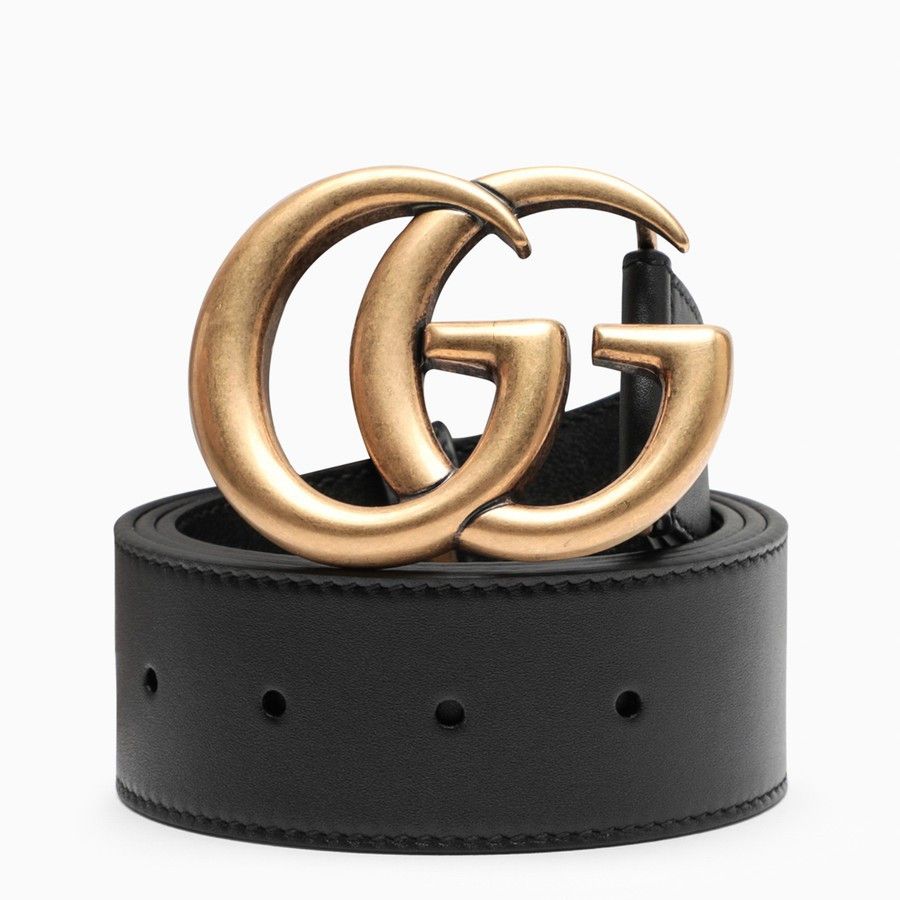 Gucci o1d2blof0824 Size: 75 / Belt With Double G Buckle in Black Size ONE SIZE - 1 Thumbnail