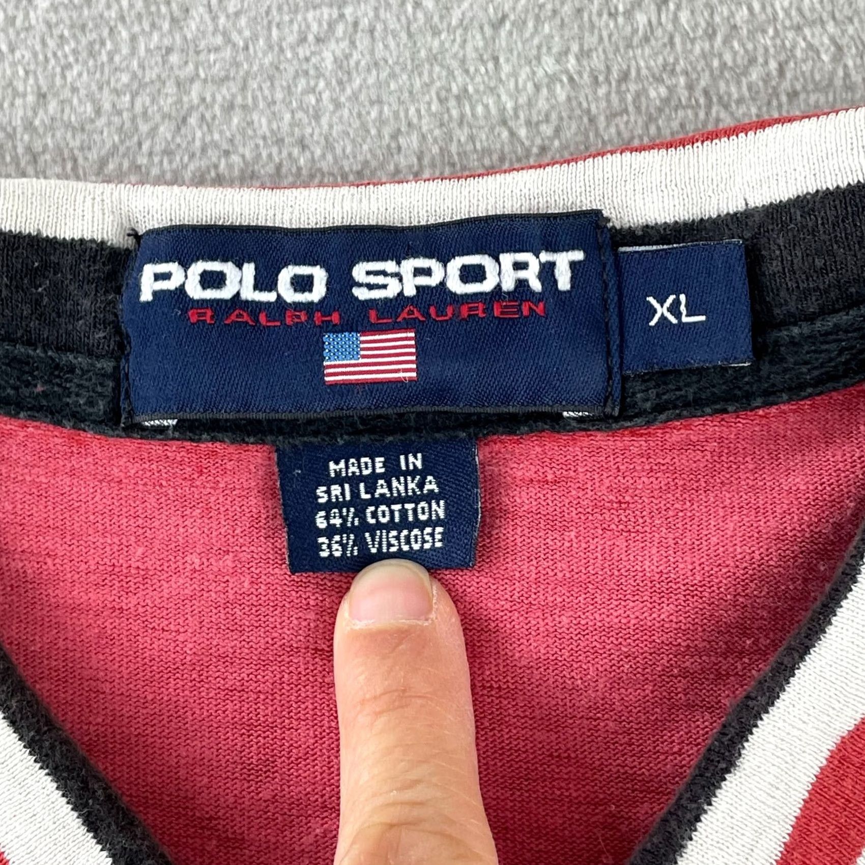 Polo Ralph Lauren Vintage Polo Sport Ralph Lauren 1/4 Zip Pullover Men XL Red Activewear Pullover Size US XL / EU 56 / 4 - 2 Thumbnail
