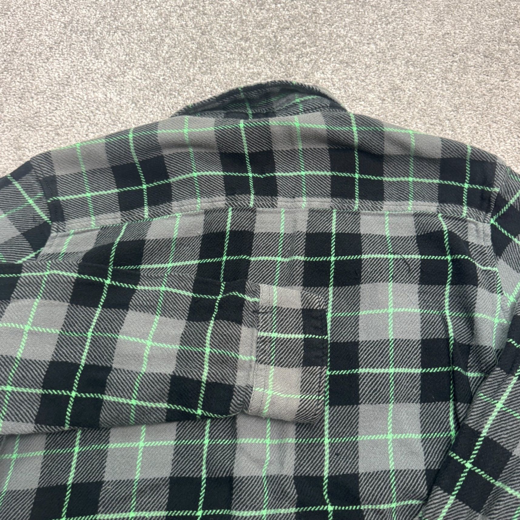 Vintage LRG Shirt Mens S Green Black Plaid Cotton Flannel Button-Up Casual Vintage-Style Outdoor Classic Western 40 in Chest Mens Men Size US S / EU 44-46 / 1 - 4 Thumbnail
