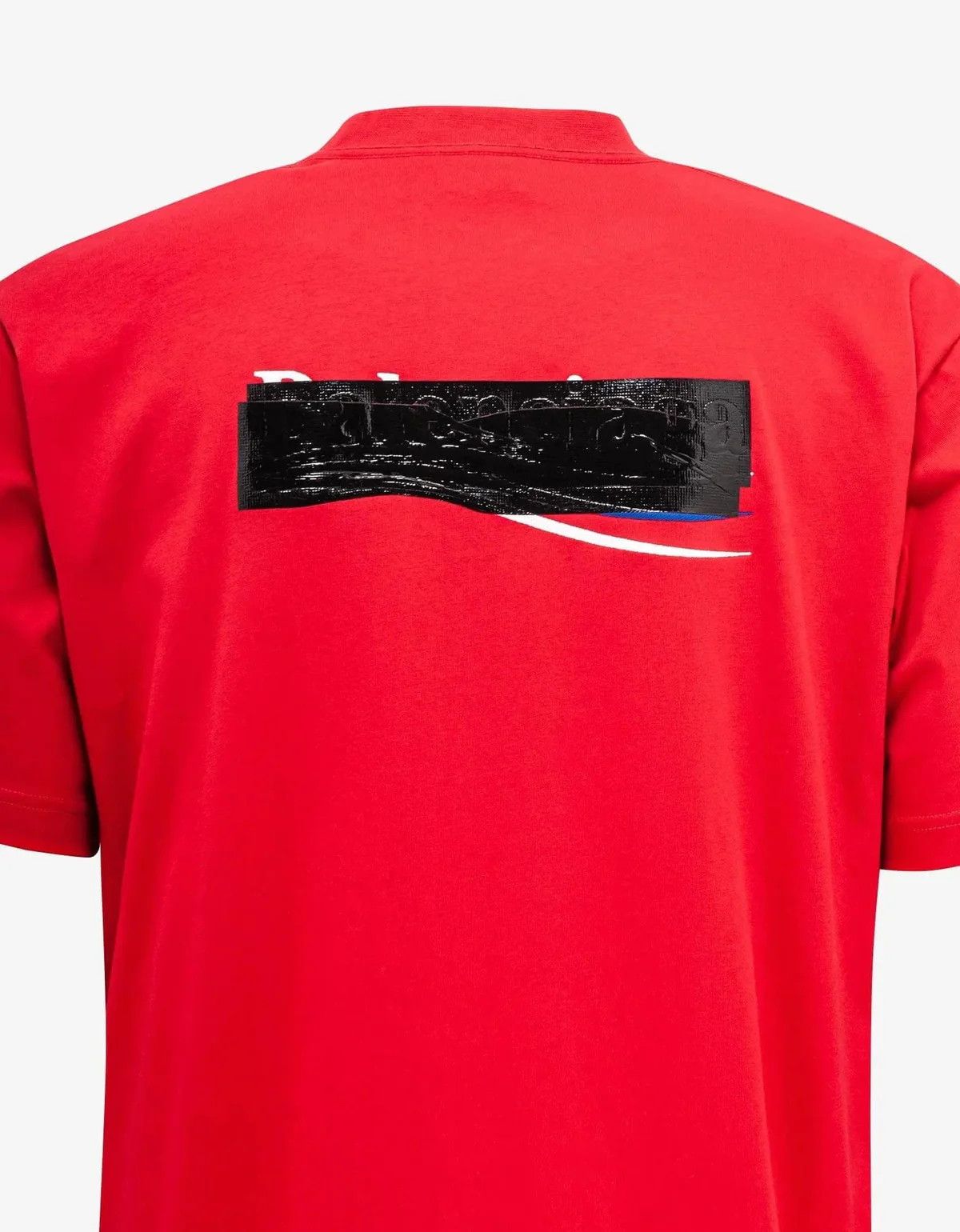 Balenciaga o1s1rm0924 Large Fit T-Shirt in Red/White/Blue Size US XXS / EU 40 - 4 Thumbnail