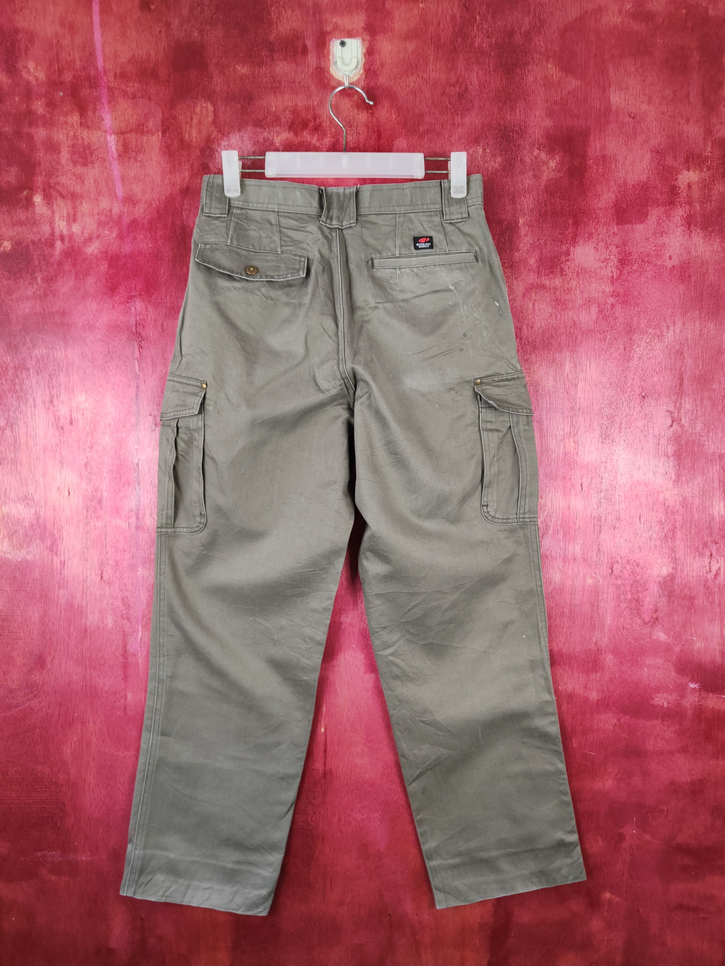 Japanese Brand Ahead Worker Olive Multipocket Tactical Cargo Pants #S1275 Size US 29 - 9 Thumbnail