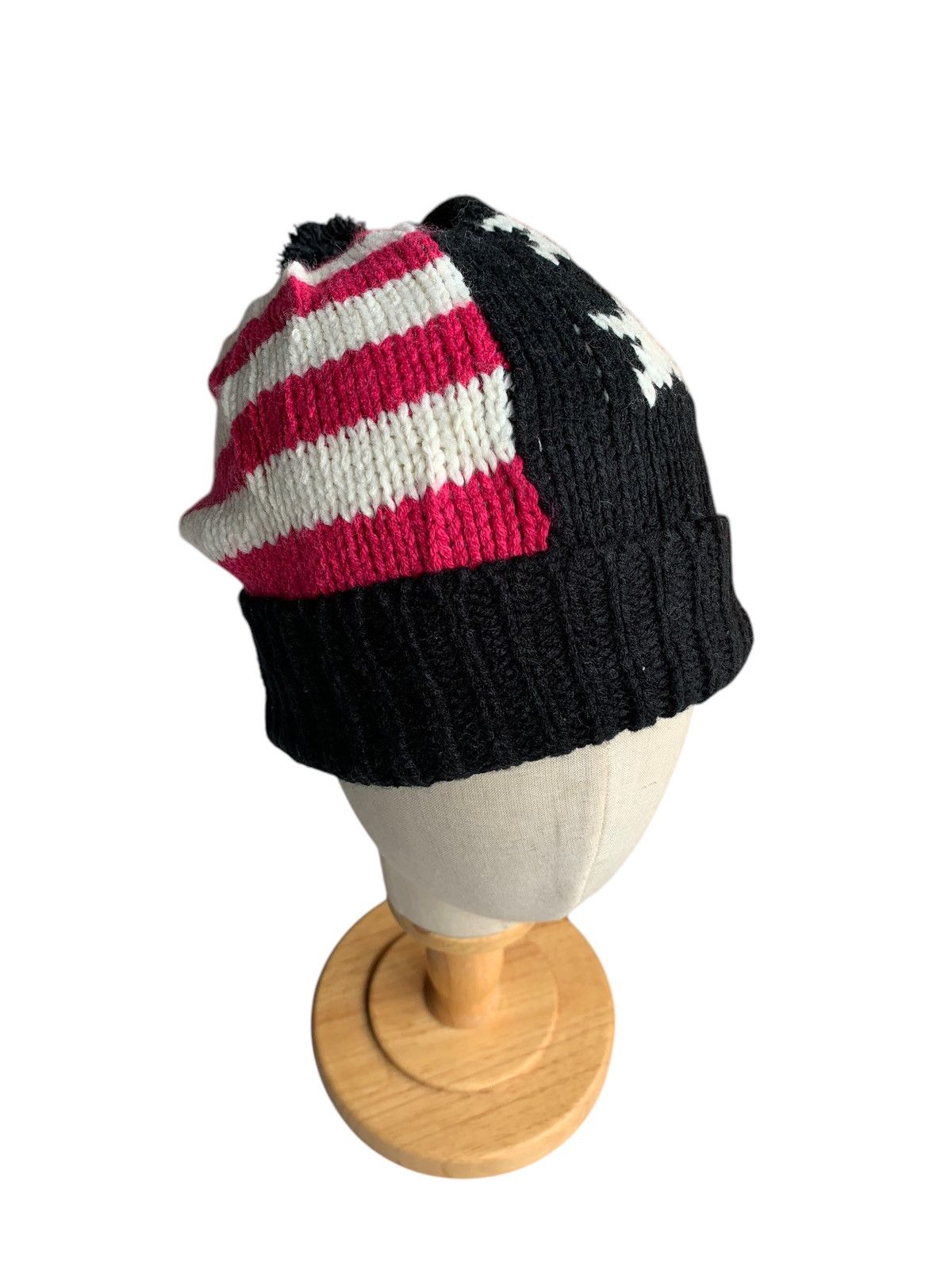 Japanese Brand × Kapital × Vintage KNITTED AMERICAN FLAG DESIGN WINTER SESSIONS BEANIE HAT Size ONE SIZE - 5 Thumbnail