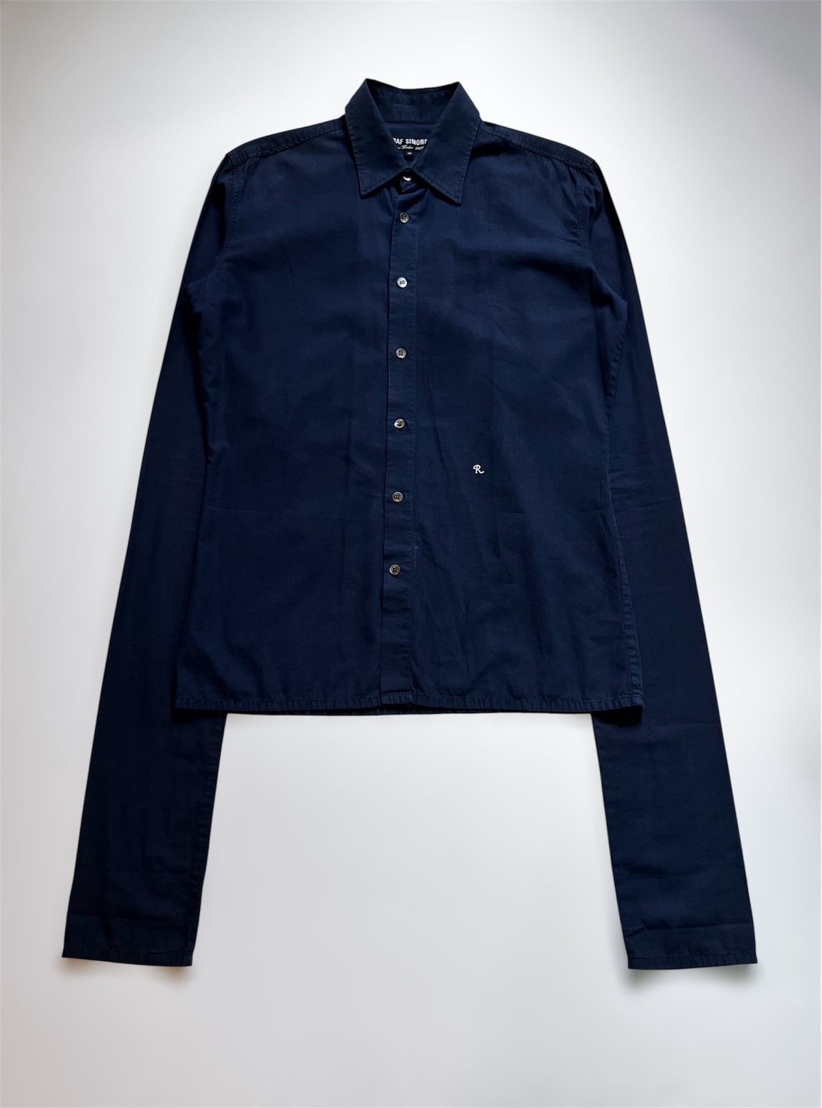 Pre-owned Raf Simons Aw01-02' ‘riot! Riot! Riot!' Button Up In Blue