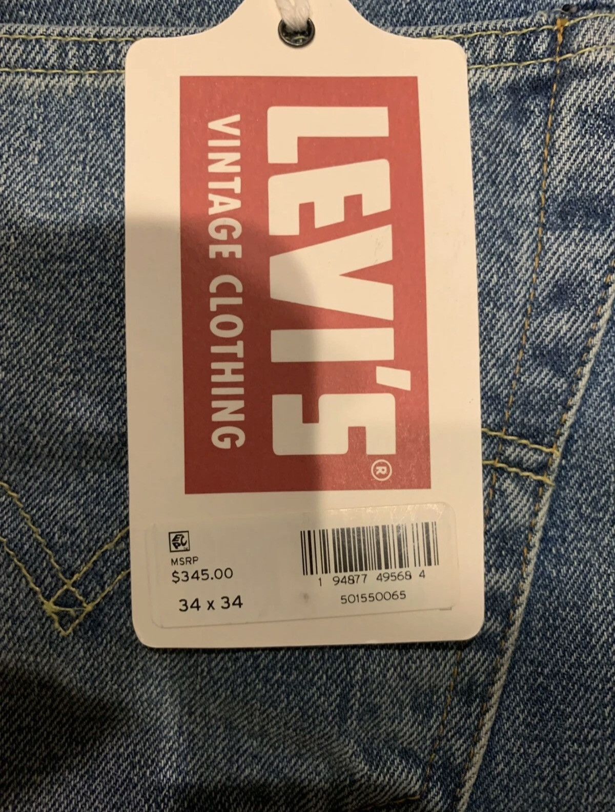 Levi's Vintage Clothing Levis Embroidered Paint Splatter Jeans “Trompe Loeil” Size US 30 / EU 46 - 3 Thumbnail