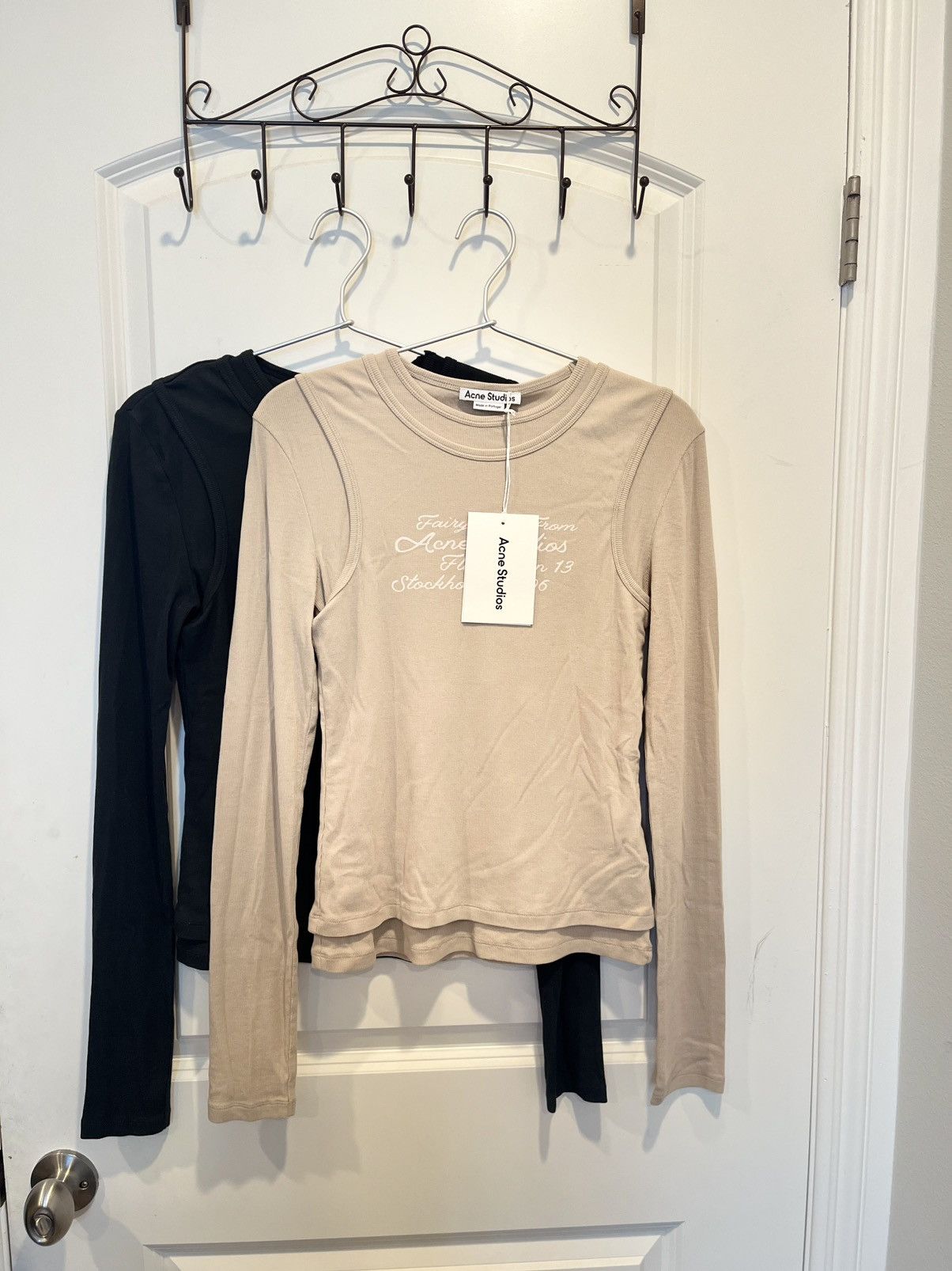 Acne Studios Acne Studios beige Long sleeve T-shirt Size XS / US 0-2 / IT 36-38 - 1 Thumbnail