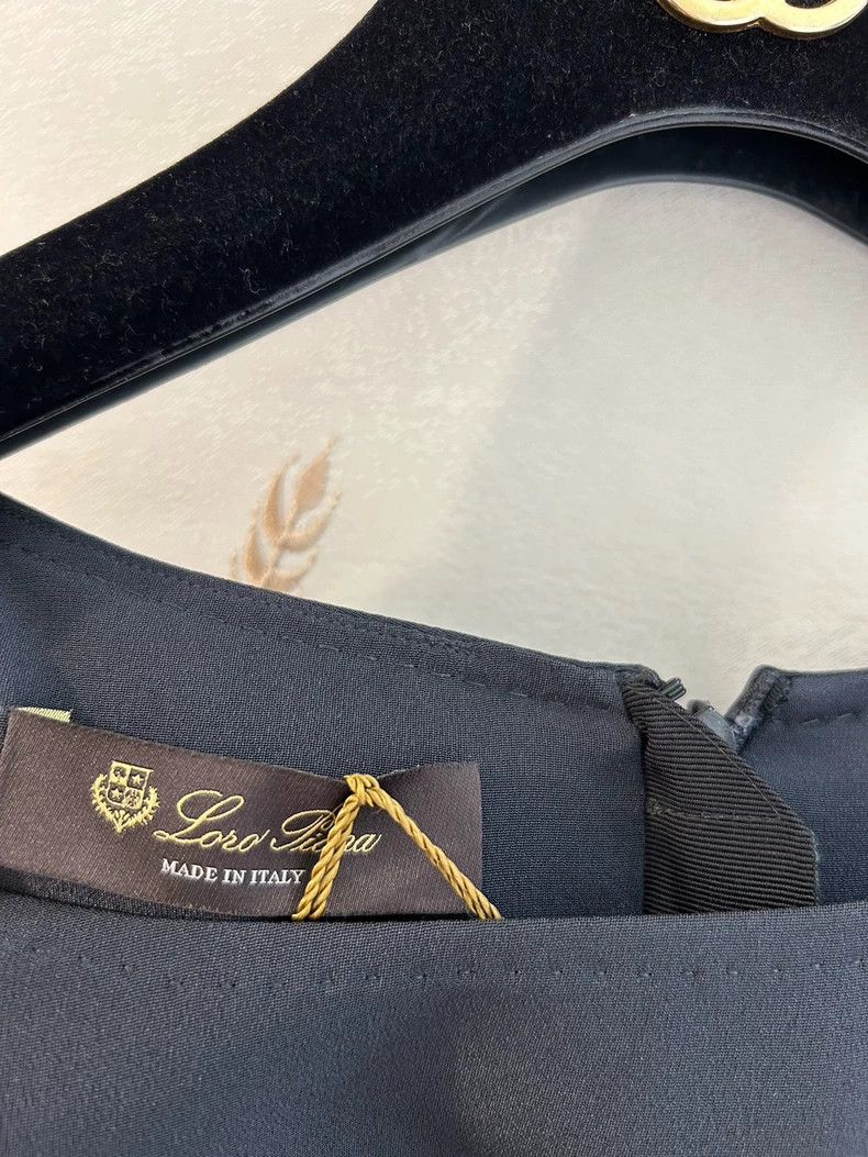Loro Piana LORO PIANA High grade dark grey silk cashmere dress Size S / US 4 / IT 40 - 3 Thumbnail