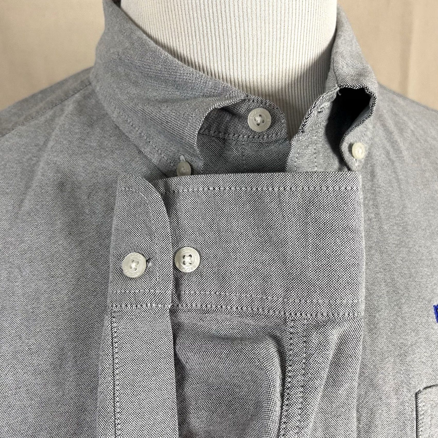 Brooks Brothers Brooks Brothers XL Casual Oxford Shirt Gray Button Down 100% Cotton Mens Regular Button-Down Shirt Size US XL / EU 56 / 4 - 5 Thumbnail