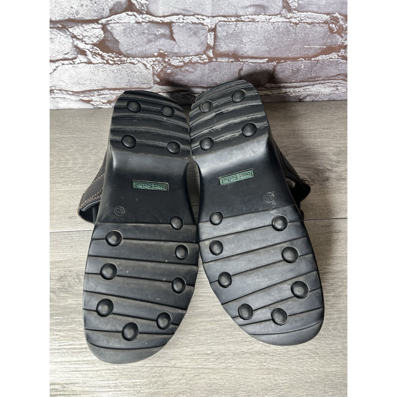 JOSEF SEIBAL Josef Seibel Jeremy Brown Leather Fisherman Strap Sandals Me Size US 12 / EU 45 - 7 Thumbnail