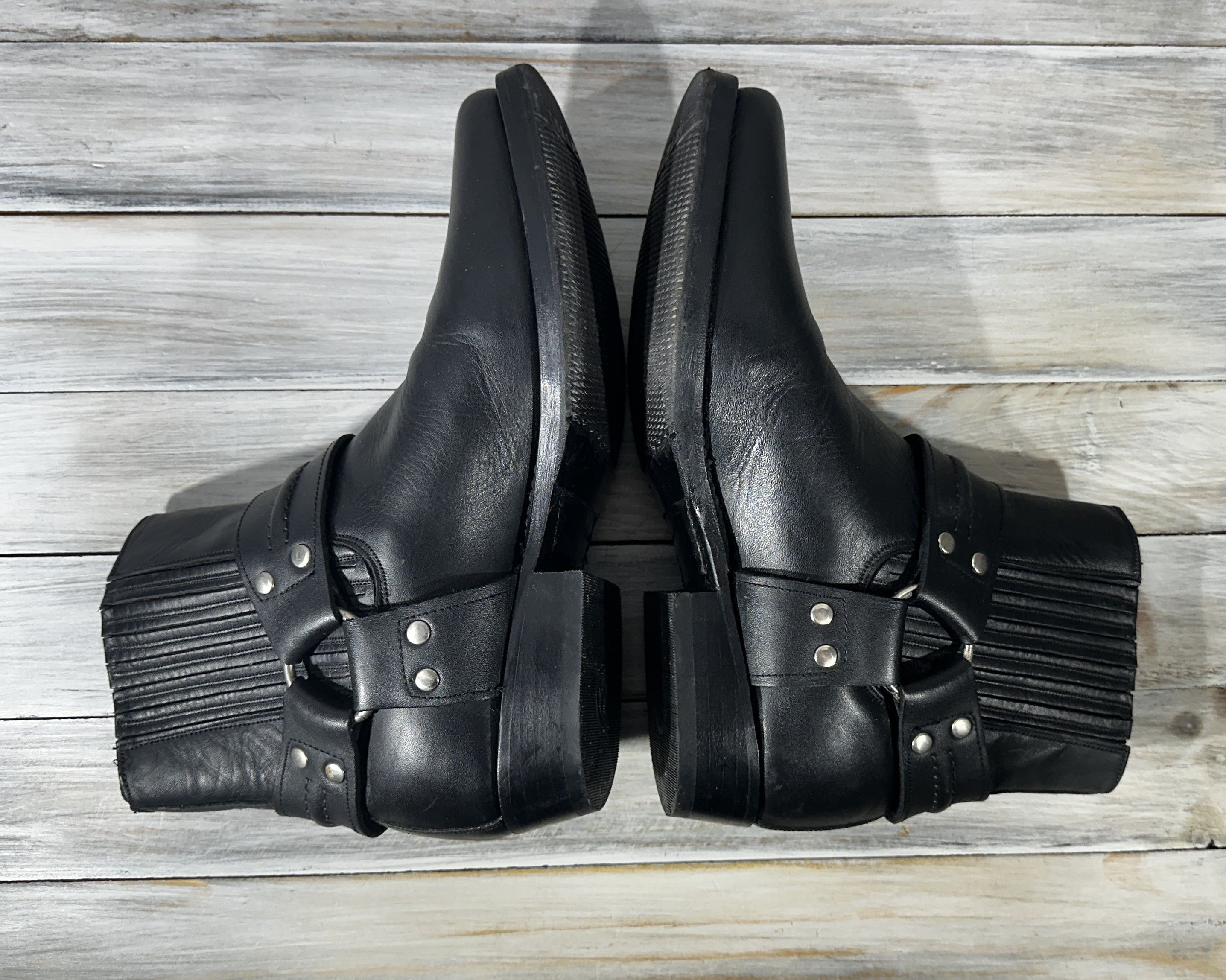 Cowboy Equipment × Leather Tony Mora 1161 TX SV CLUB BLACK Cowboy Motorcycle Boots Size US 7 / EU 40 - 23 Thumbnail