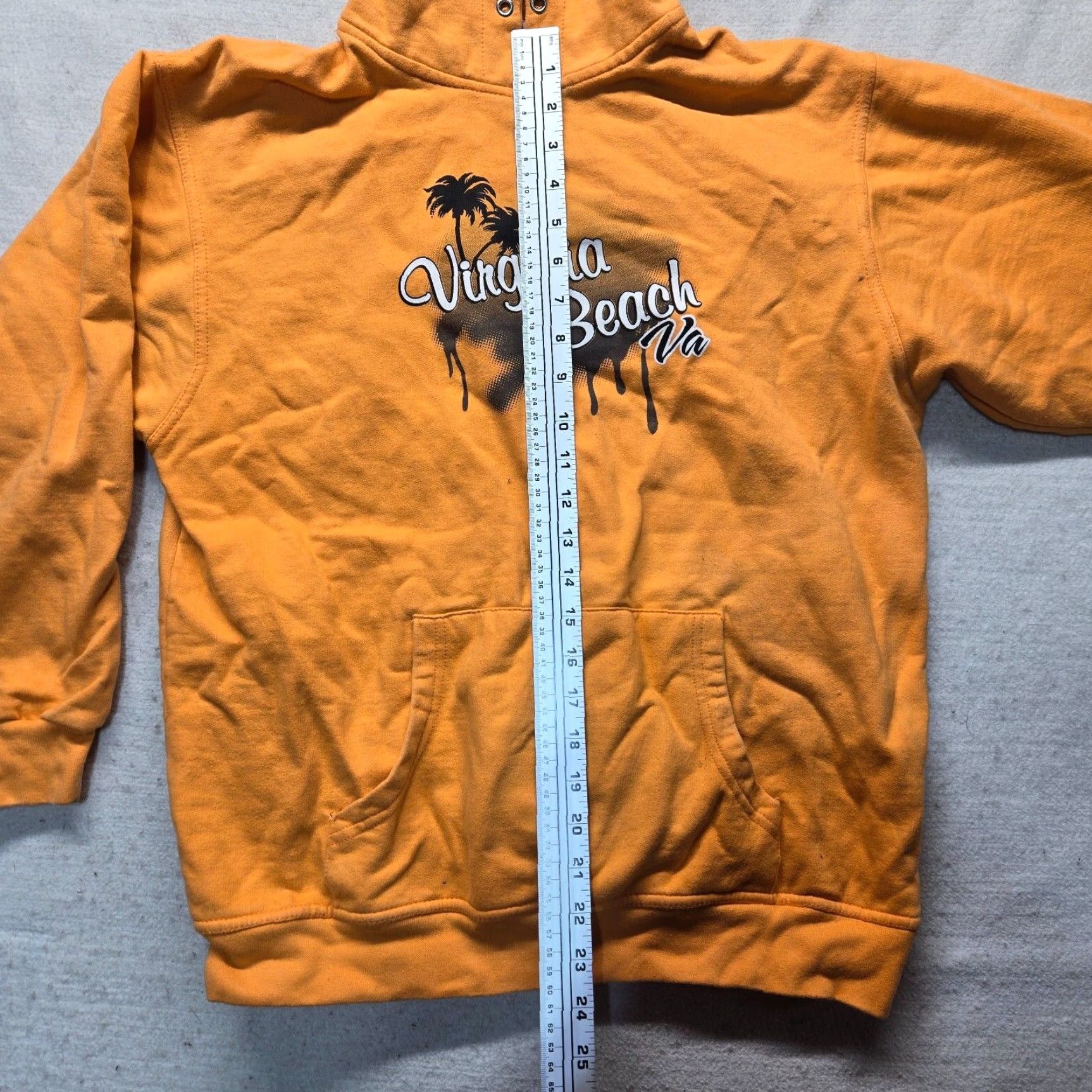 Vintage VINTAGE Virginia Beach VA Sweatshirt Hoodie Pullover Women’s Small Orange Fleece Casual Activewear Size S / US 4 / IT 40 - 5 Thumbnail