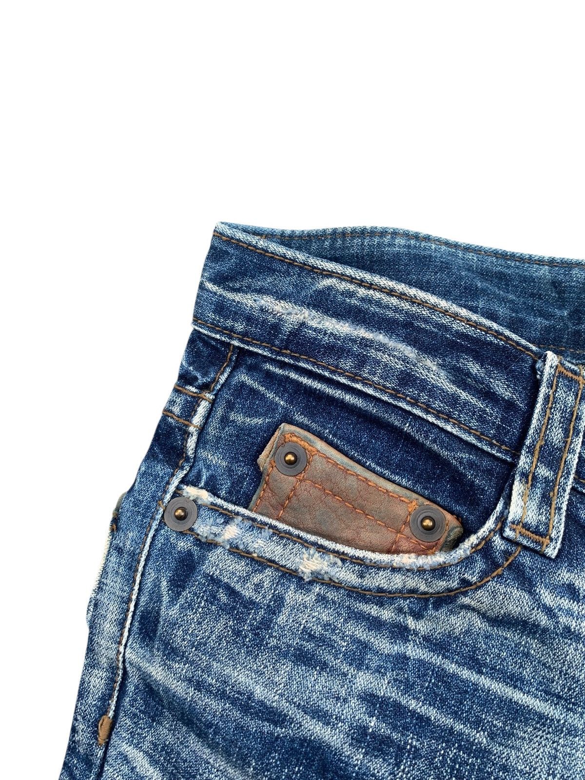 Tornado Mart Flare Cook Jeans Rusty Punk Japanese Distressed denim Size US 28 / EU 44 - 9 Thumbnail