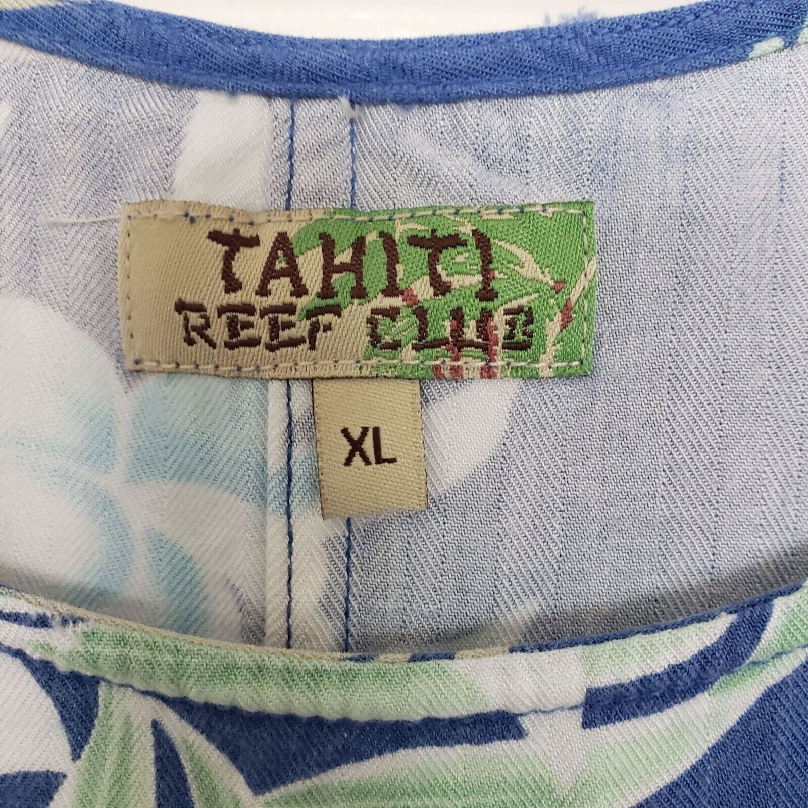 Designer Tahiti Reef Club Floral Hawaiian Dress Womens Size XL Tropic Size XL / US 12-14 / IT 48-50 - 8 Thumbnail