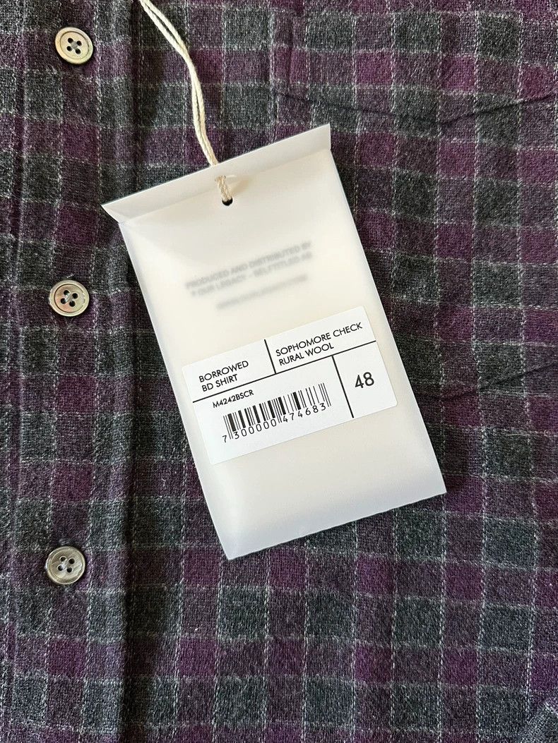 Our Legacy Our Legacy size46 Purple gray checkered shirt Size US S / EU 44-46 / 1 - 4 Thumbnail