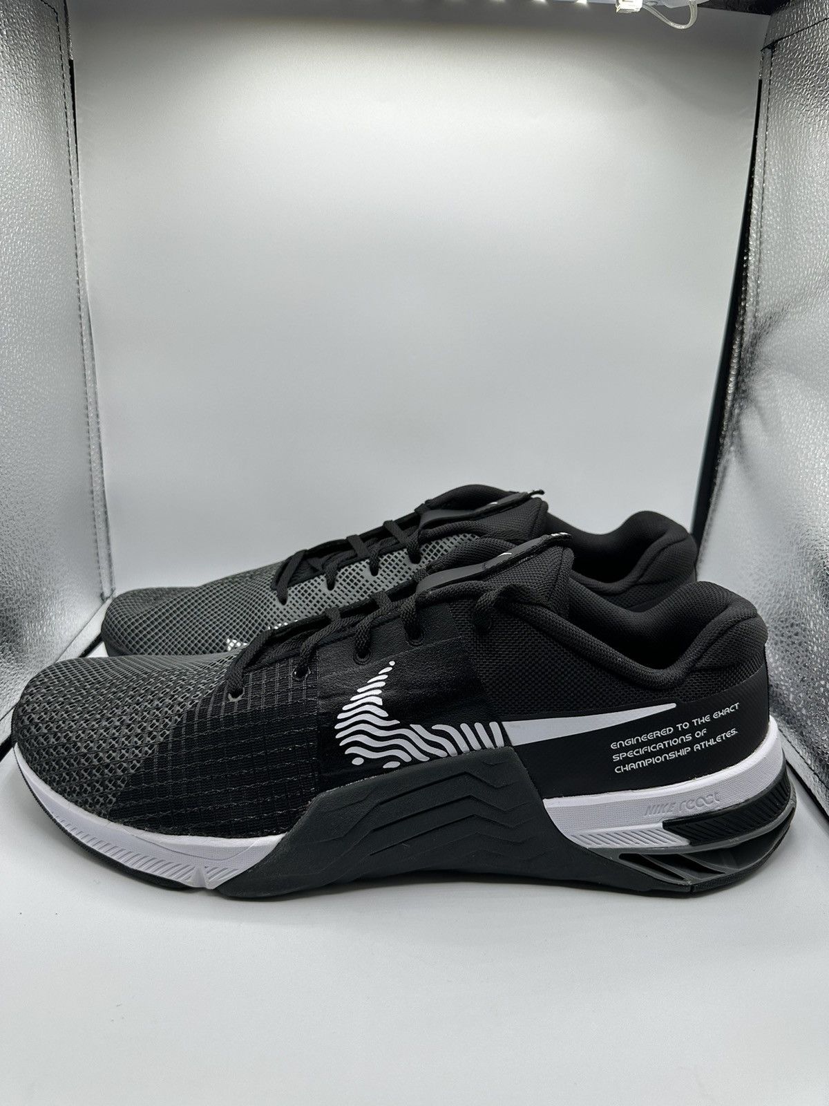 image of Nike Metcon 8 “Dark Smoke Grey” Shoes in Black, Men's (Size 15)