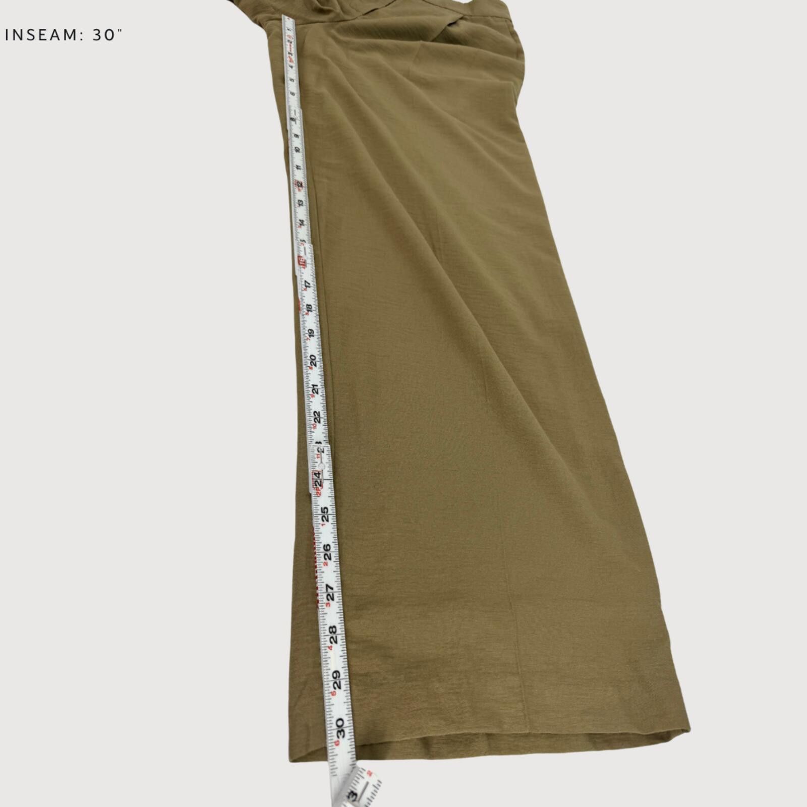 Other House of Harlow High Rise Wide Leg Pants Olive S Size 28" / US 6 / IT 42 - 8 Thumbnail