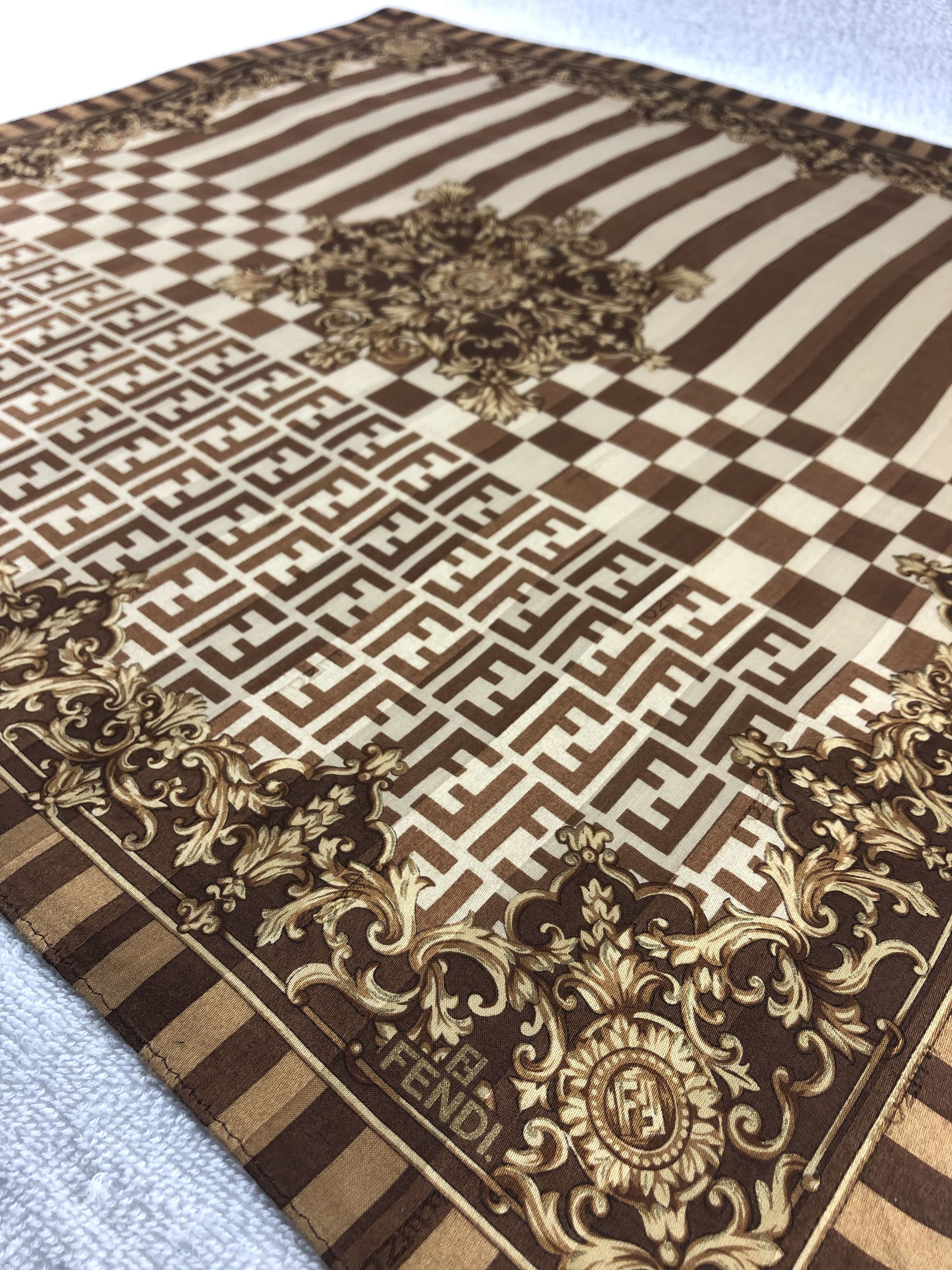Vintage Fendi Bandana / Handkerchief / Neckerchief A1395 Size ONE SIZE - 4 Thumbnail