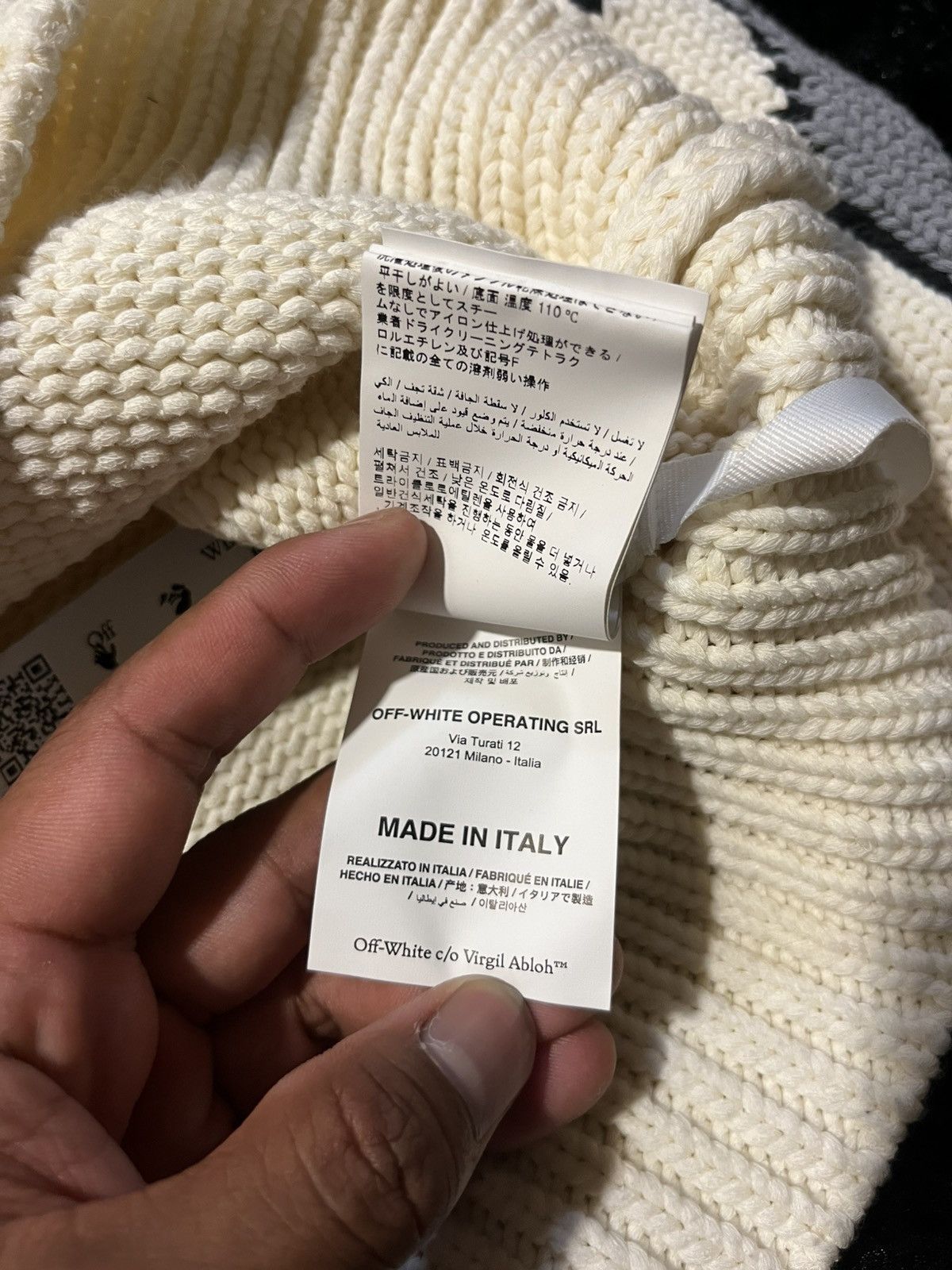 Off-White Off White Graffiti Puppet Large DEADSTOCK 2013 Seasonal Knit Size US L / EU 52-54 / 3 - 8 Thumbnail