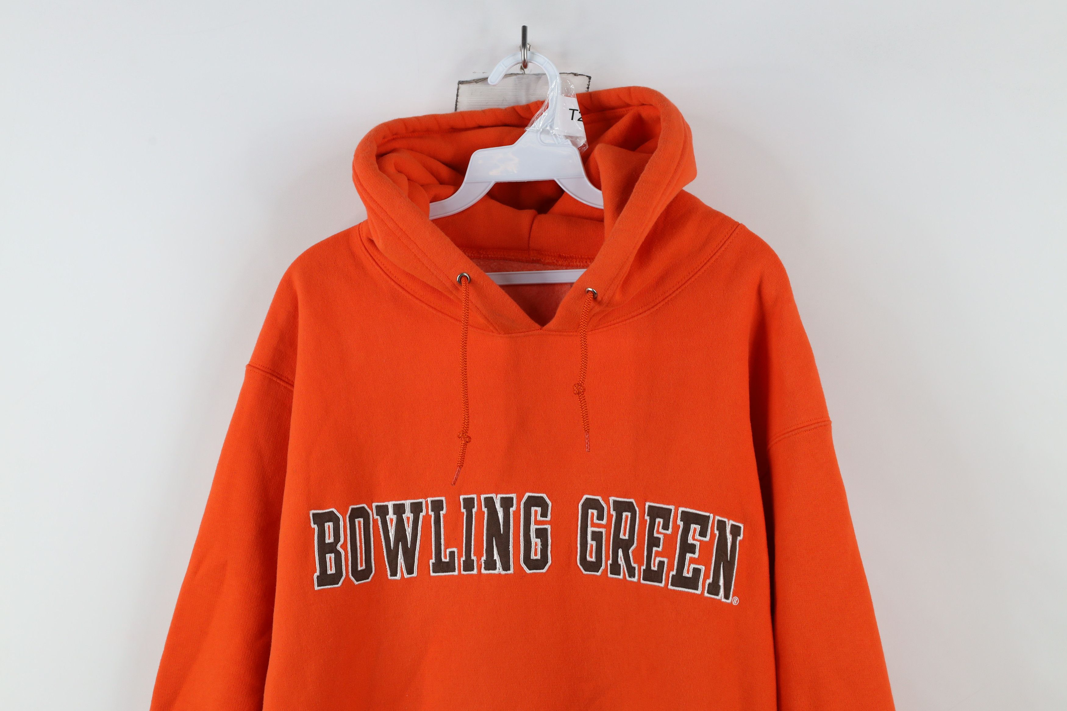 Vintage Vintage 90s Heavyweight Green State University Hoodie Size US L / EU 52-54 / 3 - 2 Thumbnail