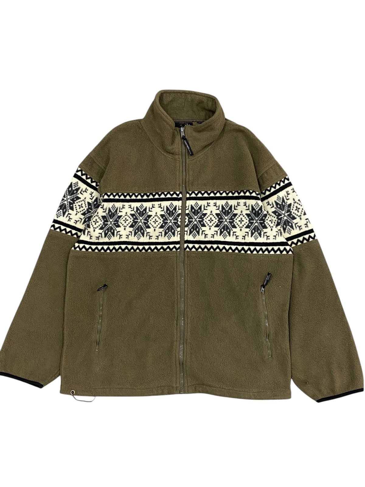 Vintage Vintage NORTH ANCESTRESS Nordic Fleece Jacket - Size L Size US L / EU 52-54 / 3 - 7 Thumbnail
