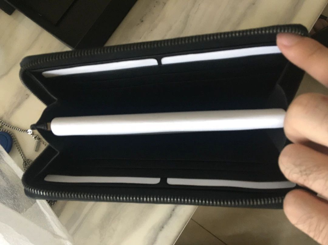 Yohji Yamamoto Yohji Yamamoto Lambskin Long Zip Wallet (New, Made in Italy) Size ONE SIZE - 6 Thumbnail