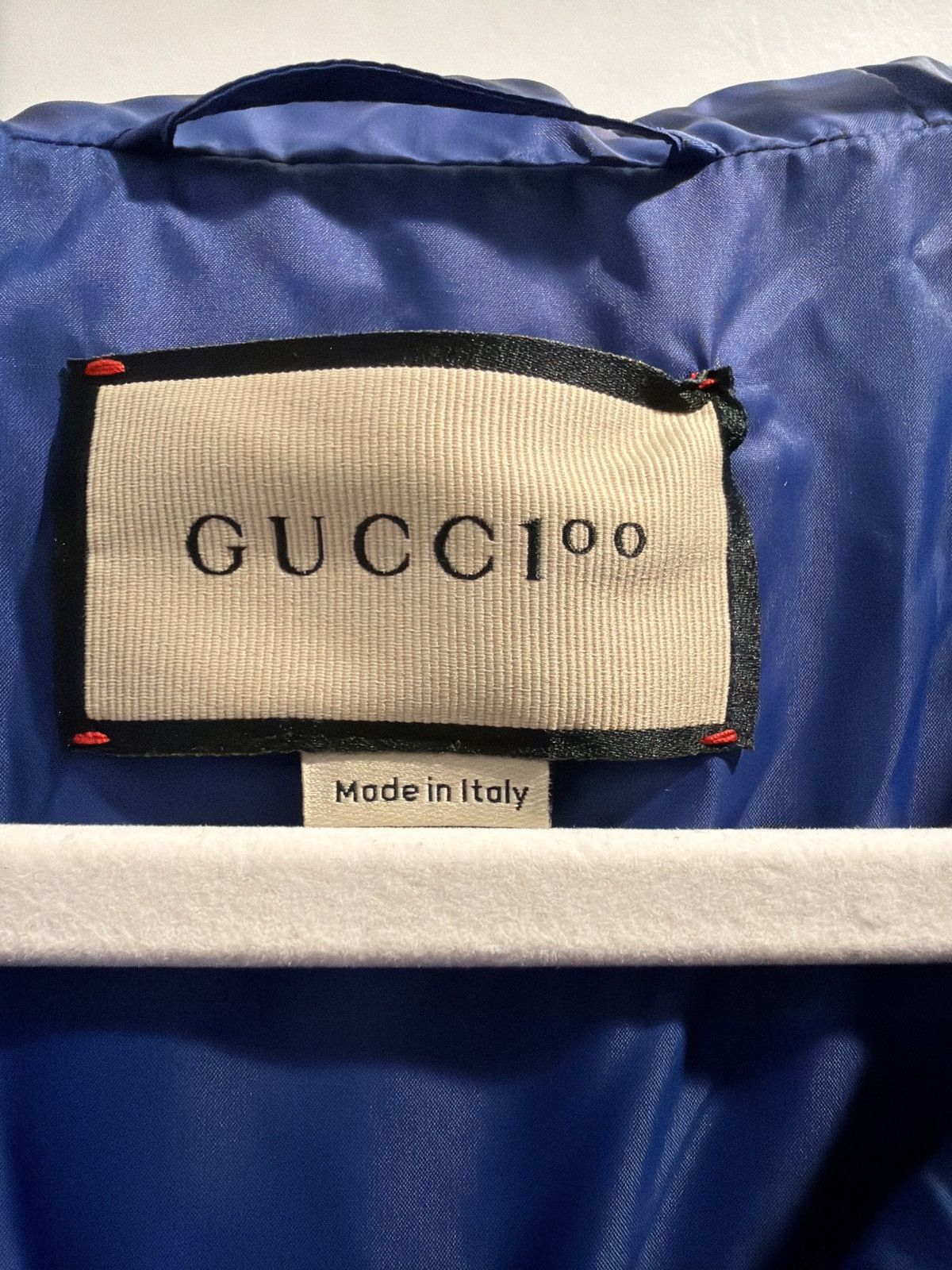 Gucci “Gucci Blue Web Stripe Hooded Jacket / Windbreaker – New” Size US M / EU 48-50 / 2 - 5 Thumbnail
