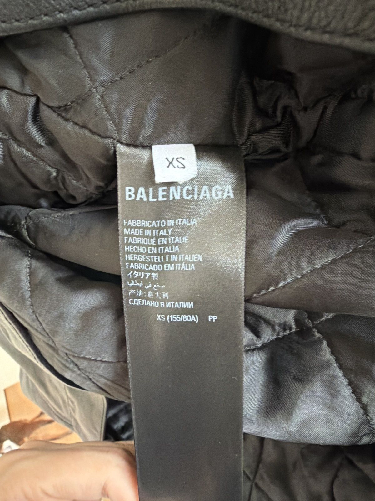 Balenciaga Balenciaga Buffalo Leather Trucker Jacket Black Size XS Size US XS / EU 42 / 0 - 4 Thumbnail