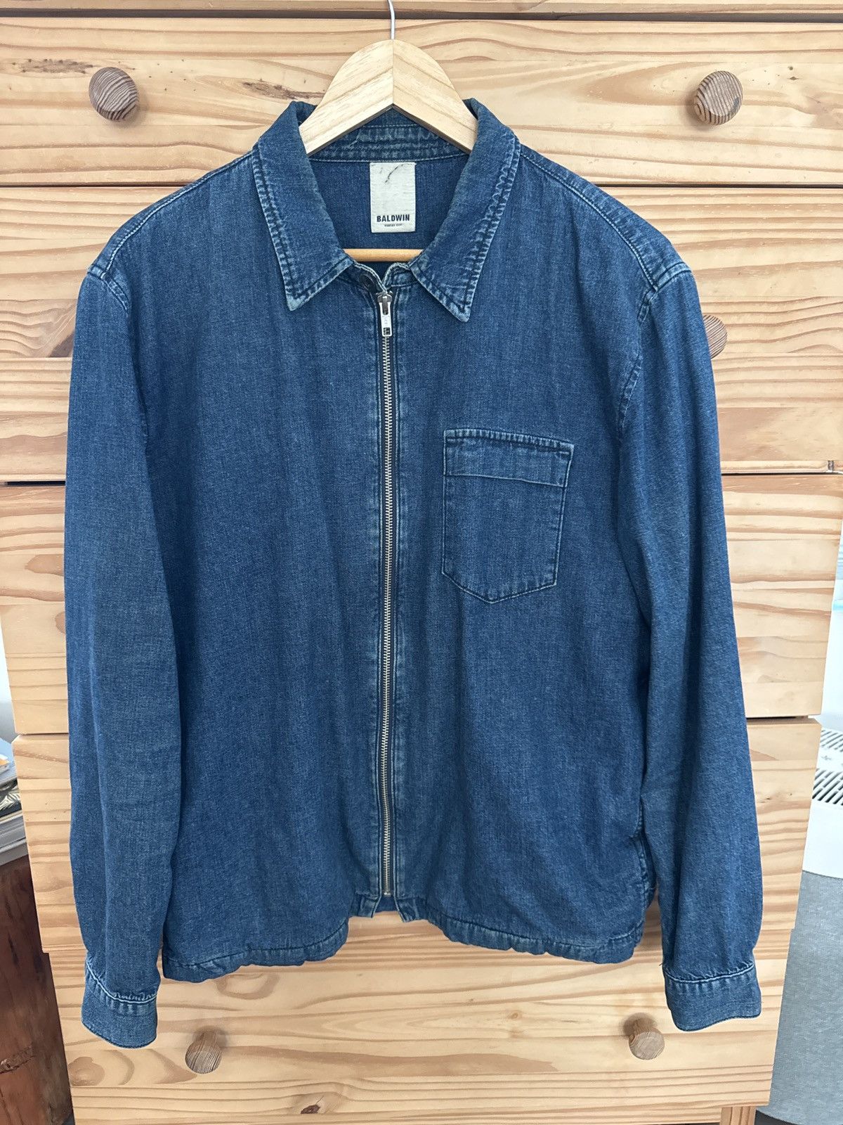Baldwin Full zip lightweight denim shirt jacket Size US M / EU 48-50 / 2 - 1 Thumbnail