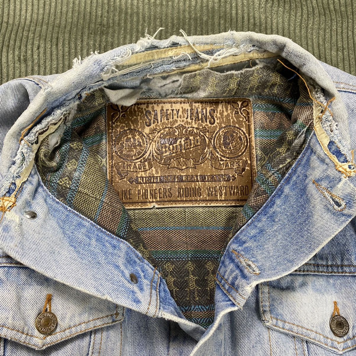 Thrashed Faded Denim Jacket