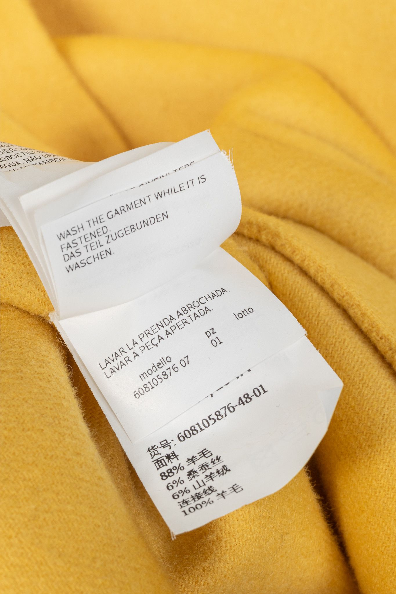 Max Mara Max Mara Studio Yellow Double-Faced Wool Shawl-Collar Coat Size XL / US 12-14 / IT 48-50 - 13 Thumbnail