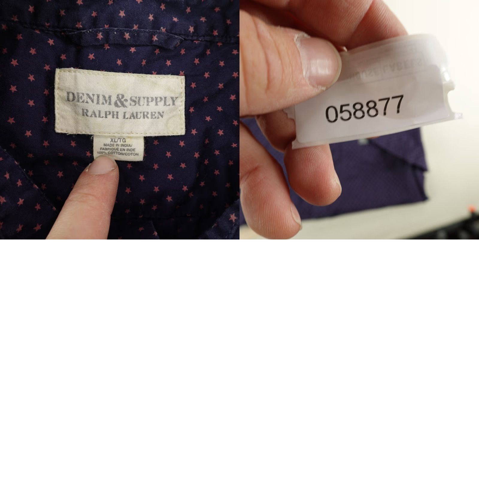 Ralph Lauren VINTAGE Ralph Lauren Denim & Supply Shirt Mens XL Blue Red Star Print Button Up Stars Size US XL / EU 56 / 4 - 8 Thumbnail