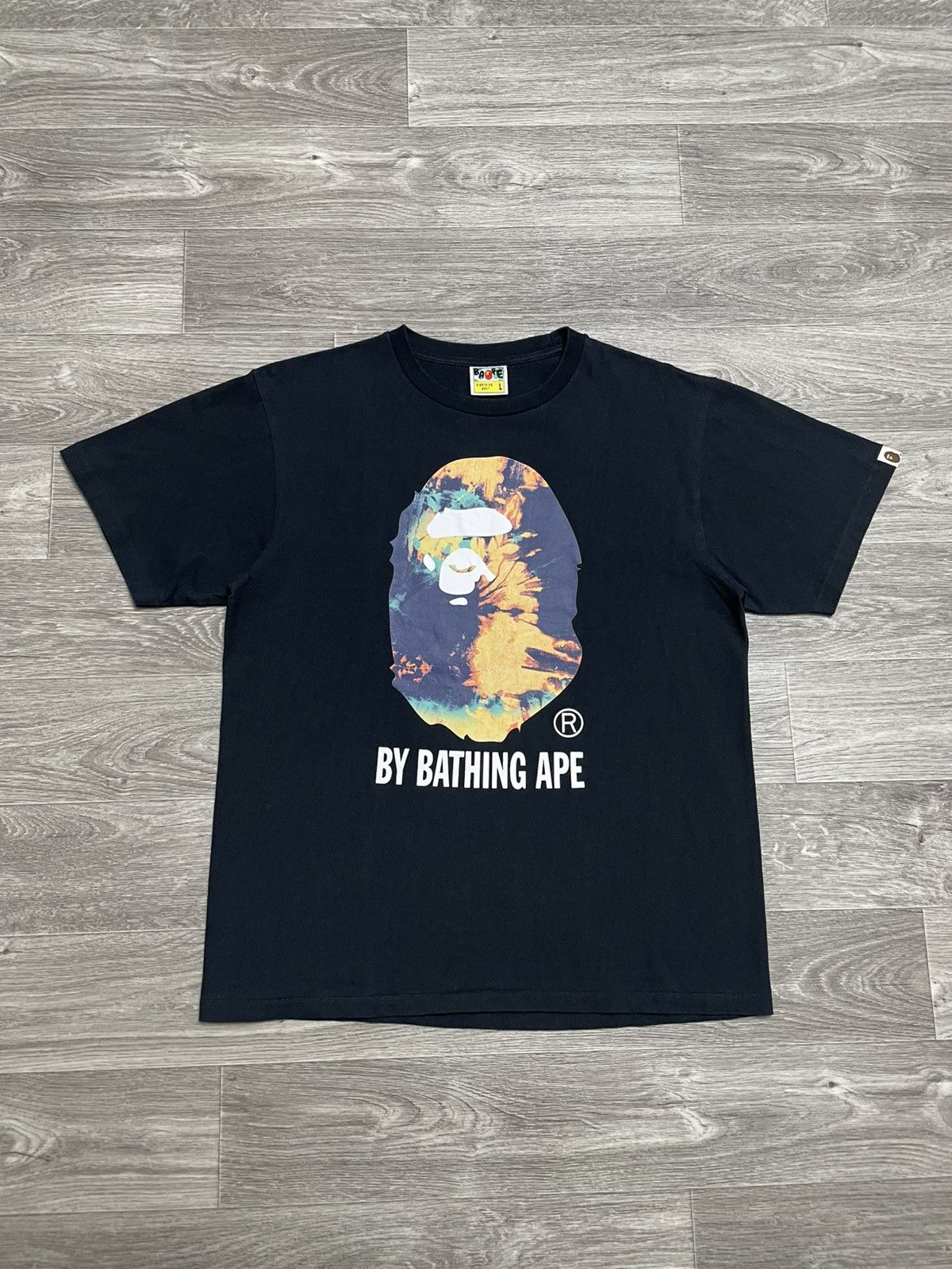 Bape Bape Tie Dye By Bathing Ape Black T-Shirt Size US L / EU 52-54 / 3 - 1 Thumbnail