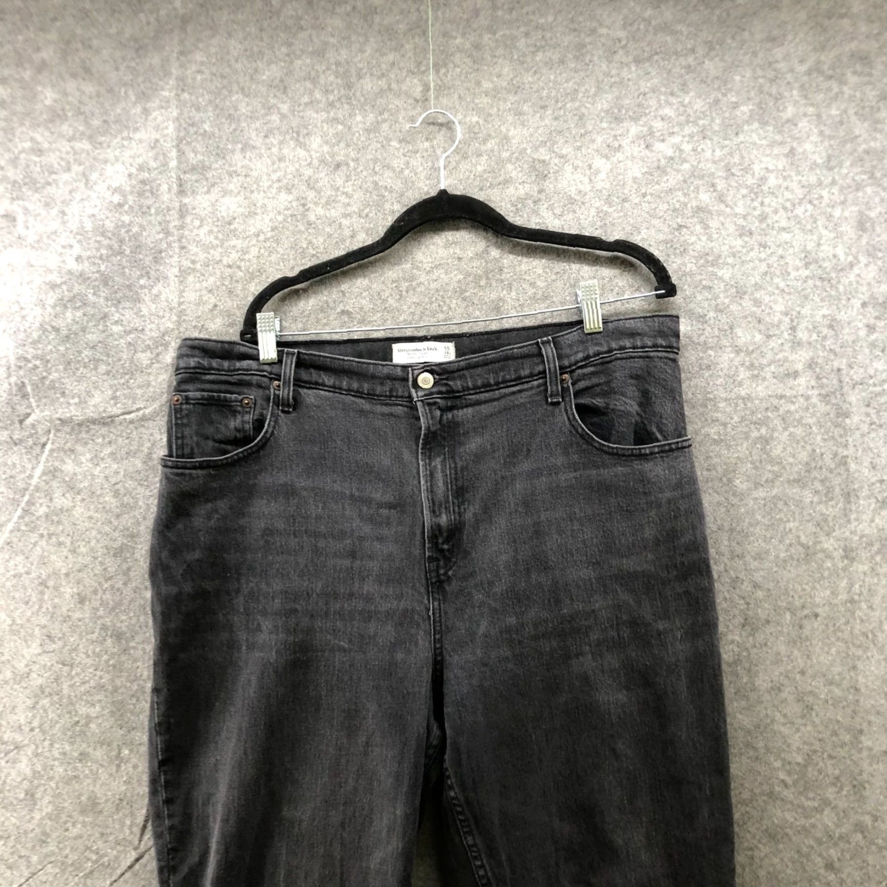 Abercrombie & Fitch Abercrombie & Fitch 90s Straight Ultra High Rise Jean Womens 16P Black Size 38" / US 16 / IT 52 - 3 Thumbnail