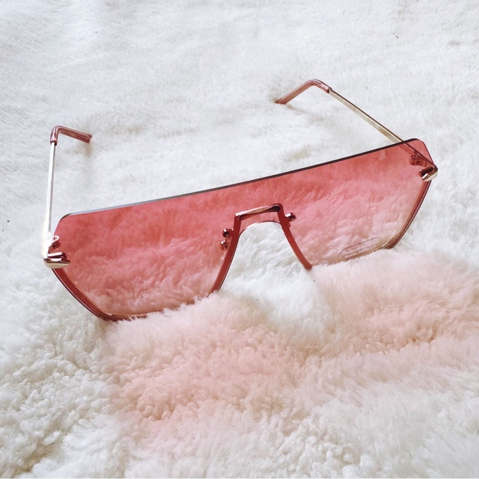 Other Kalia Pink Rimless Sleek Sunglasses Size ONE SIZE - 5 Thumbnail