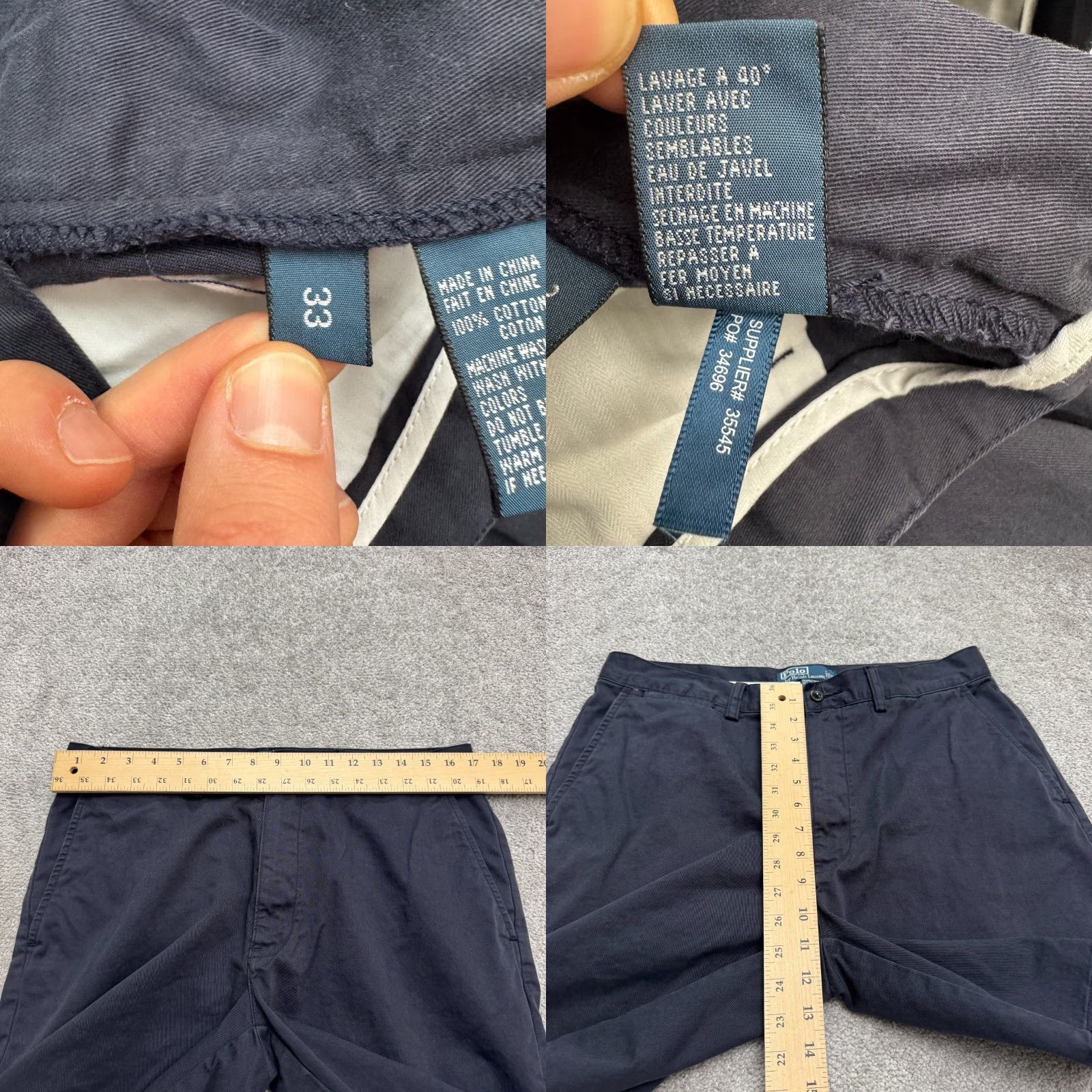 Polo Ralph Lauren Polo Ralph Lauren Prospect Chino Shorts Mens 33 Navy Blue Flat Front Cotton Slant Pocket Capable Instance Size US XS / EU 42 / 0 - 8 Thumbnail