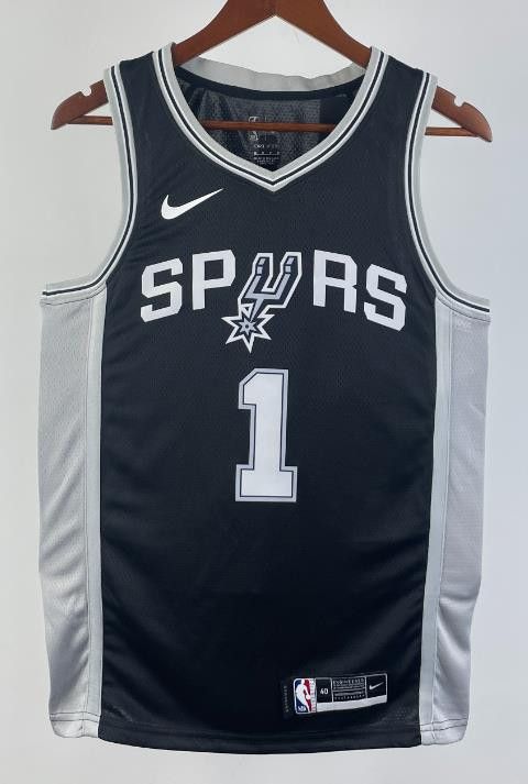 NBA Black San Antonio Spurs #1 Wembanyama Jersey Size US S / EU 44-46 / 1 - 1 Thumbnail